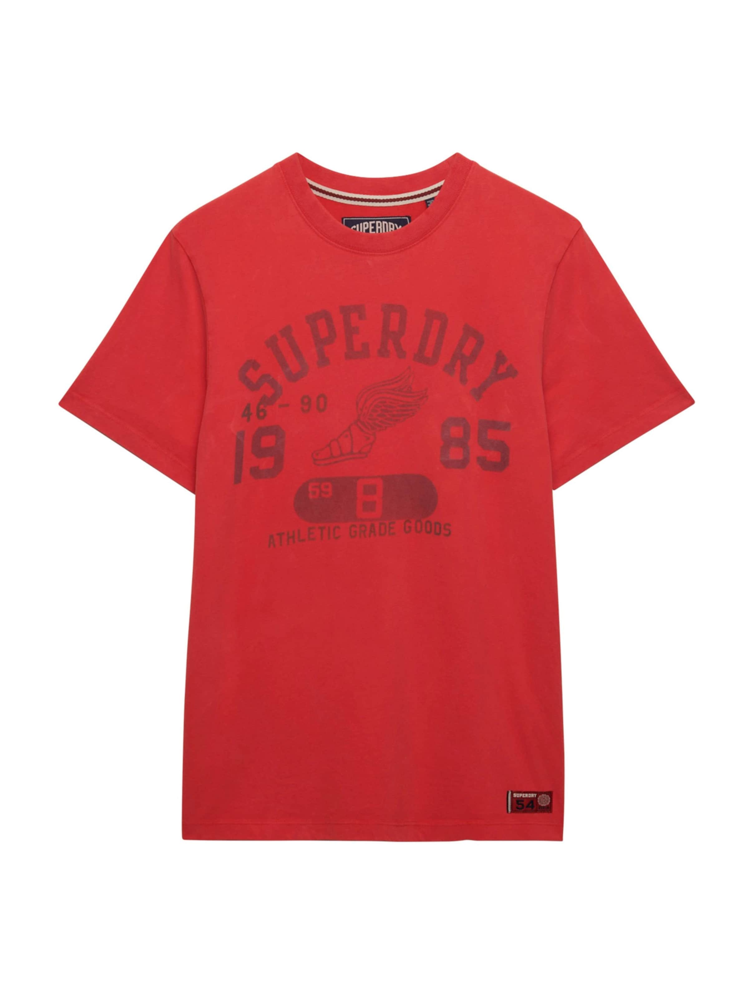 Superdry & Co - Camisa 'VINTAGE PREP' em vermelho: frente