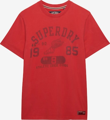 Superdry & Co - Camisa 'VINTAGE PREP' em vermelho: frente
