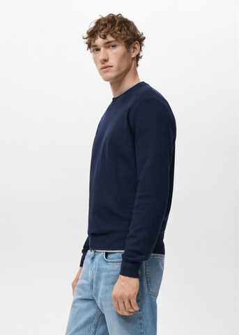 MANGO MAN Sweater 'Ten' in Blue