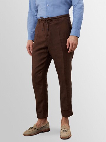 Antioch Slim fit Trousers with creases in Brown: front