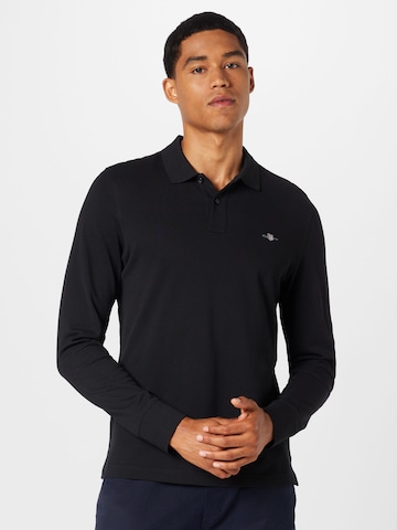 GANT Средняя посадка Футболка 'Nautical Stripe' в Черный: спереди