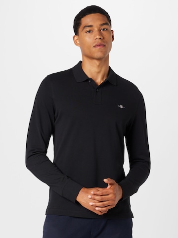 GANT Regular fit Shirt 'Nautical Stripe' in Zwart: voorkant
