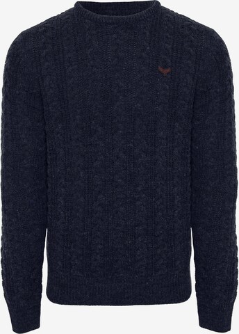 Threadbare Sweater 'Ely' in Blue: front