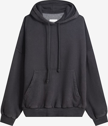 BershkaSweater majica - siva boja: prednji dio