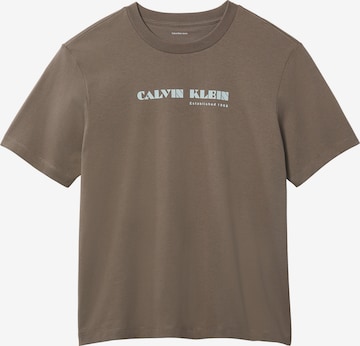 Calvin Klein Jeans Shirt in Brown: front