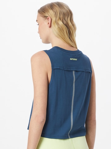 Superdry Sporttop in Blauw