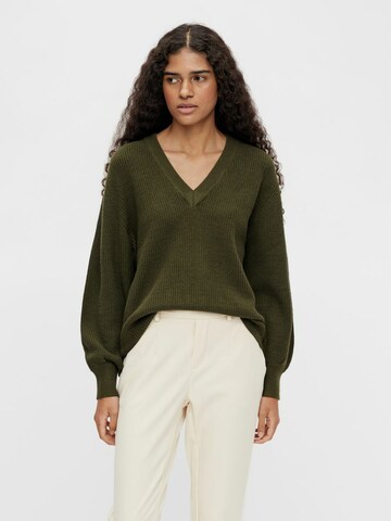 Pull-over OBJECT en vert : devant