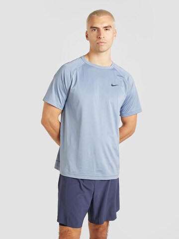 T-Shirt fonctionnel 'Ready' NIKE en bleu : devant