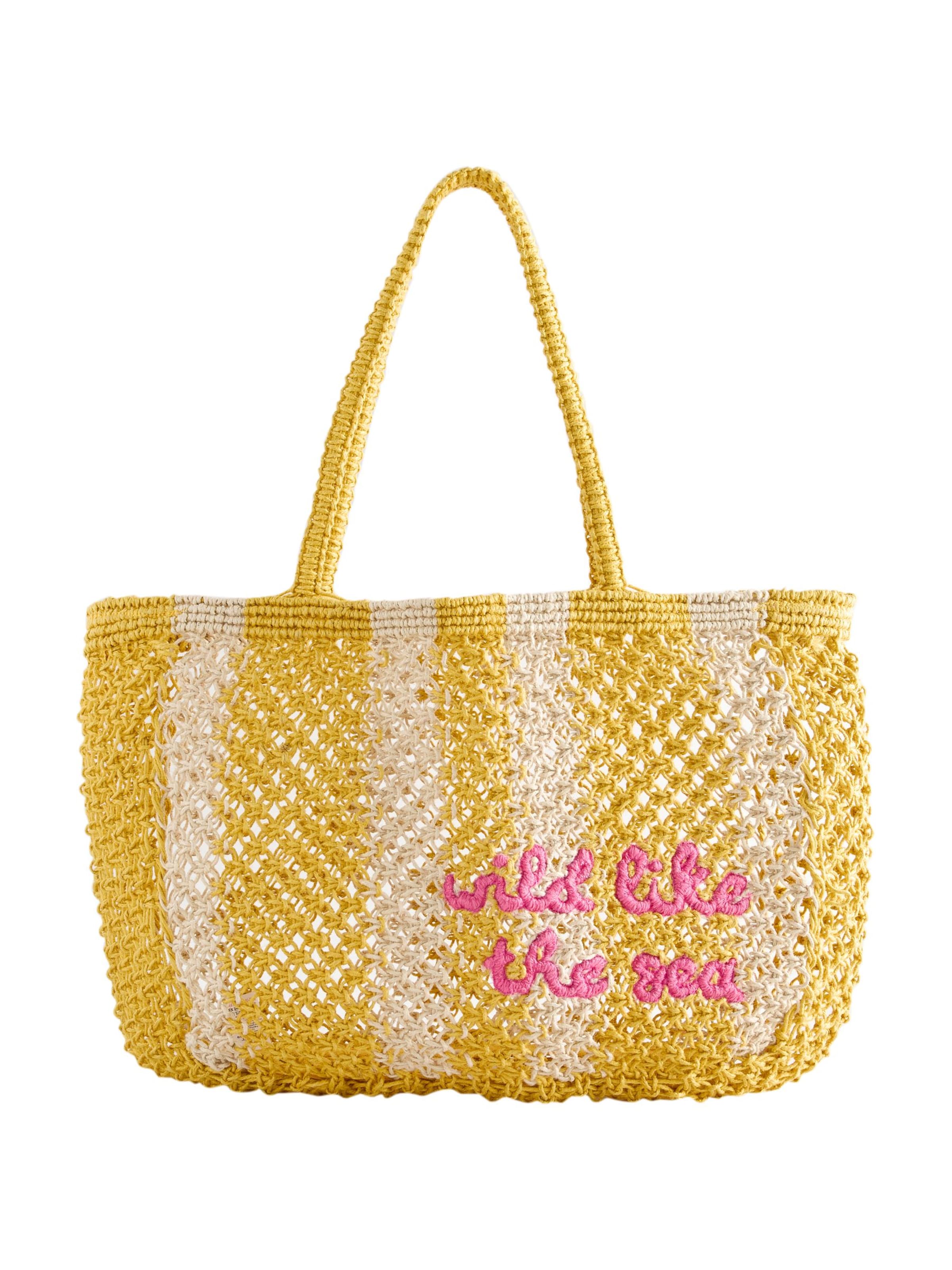 Next Strandtasche in Gelb: Vorderseite