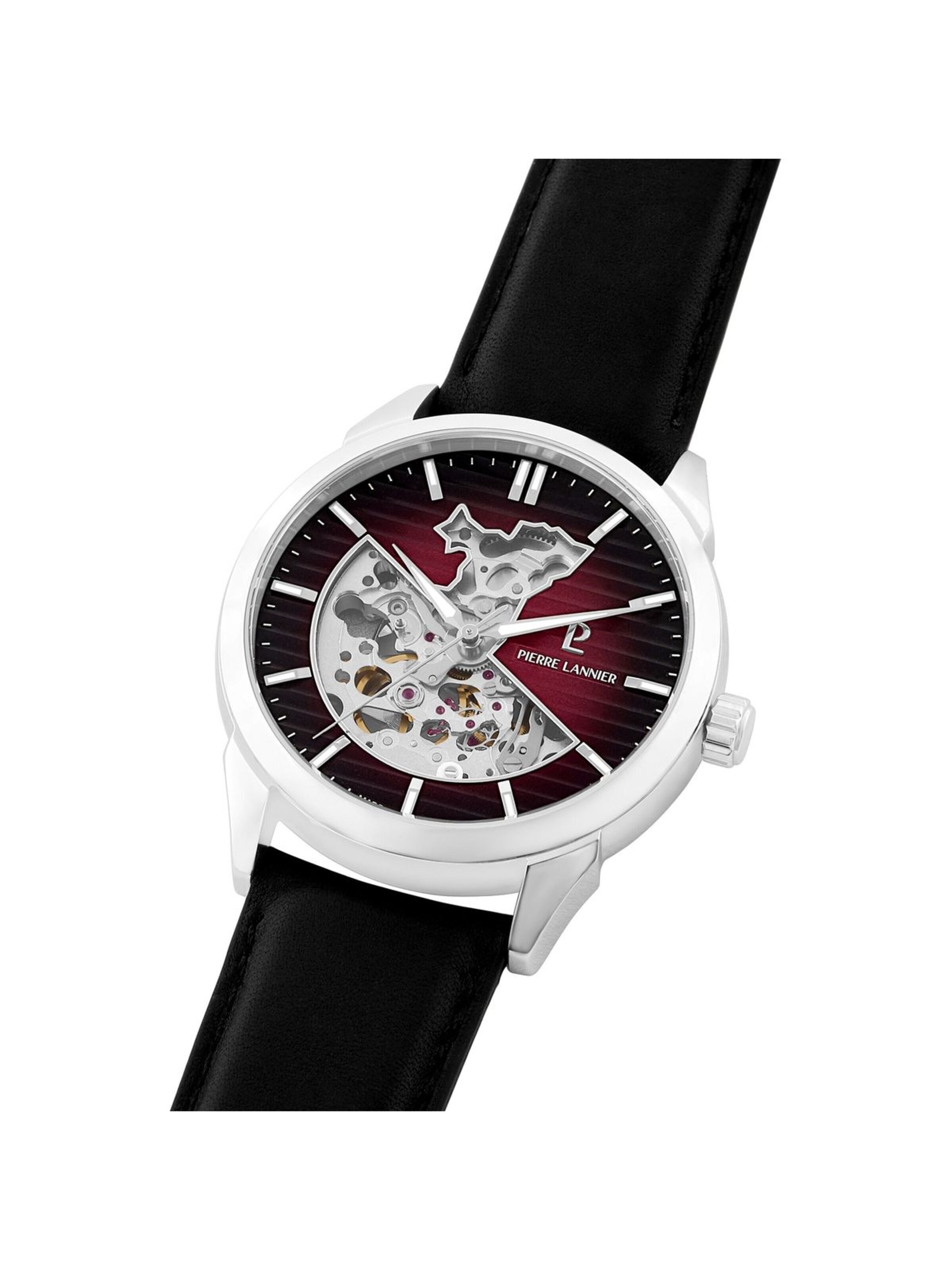 Montre à affichage analogique Pierre Lannier en rouge