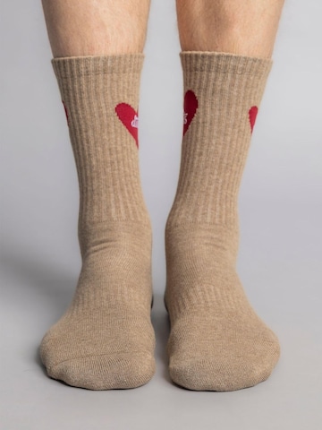Dirts Socks 'Heart Socks 2.0' in Brown