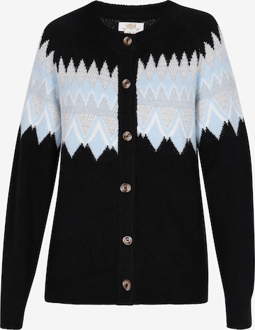 usha FESTIVAL Gebreid vest in Zwart: voorkant