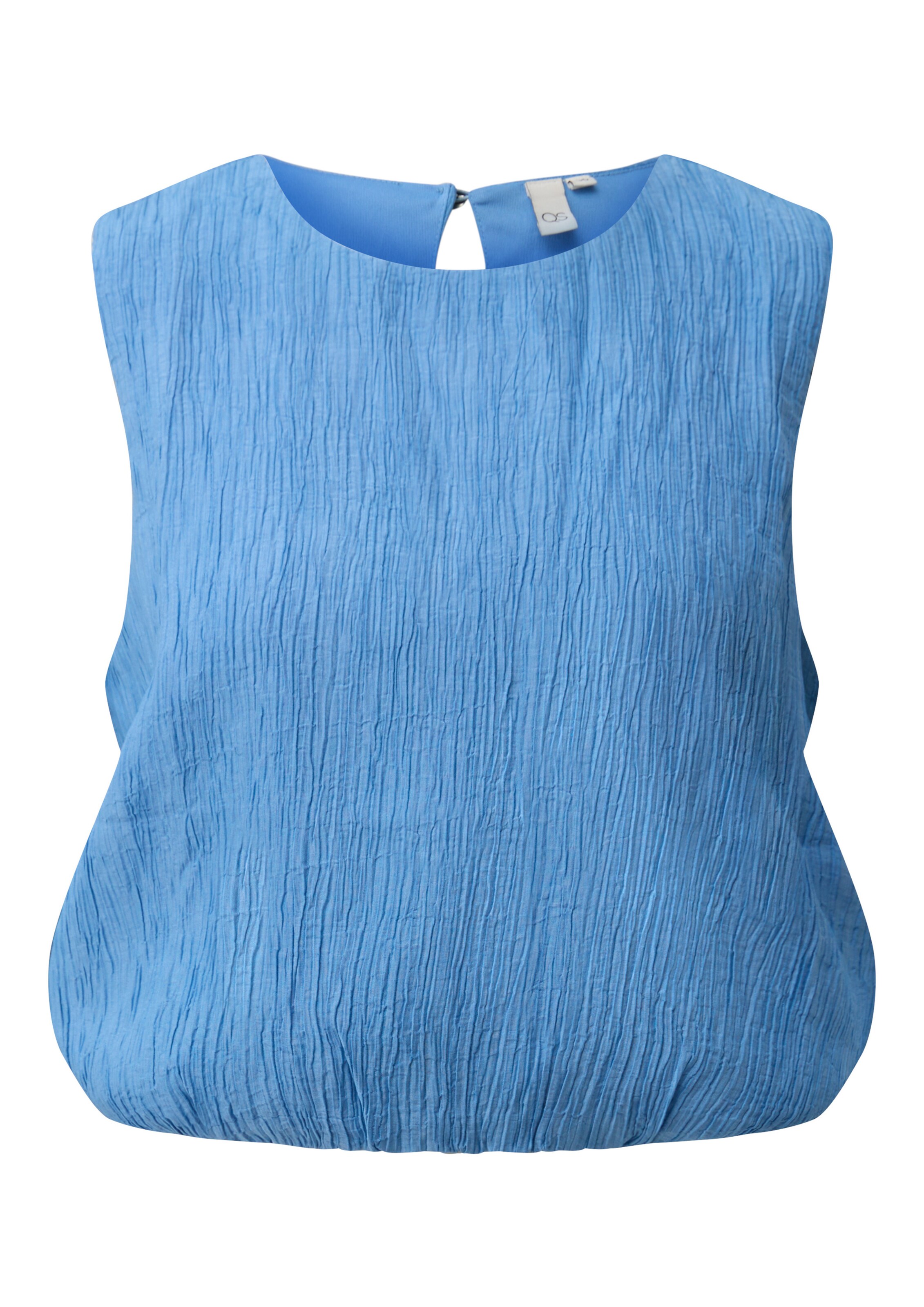 QS Blouse in Blauw: voorkant