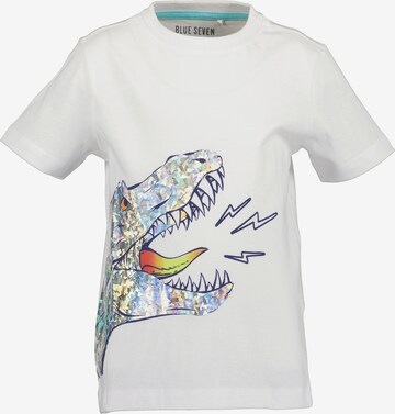 T-Shirt BLUE SEVEN en blanc : devant