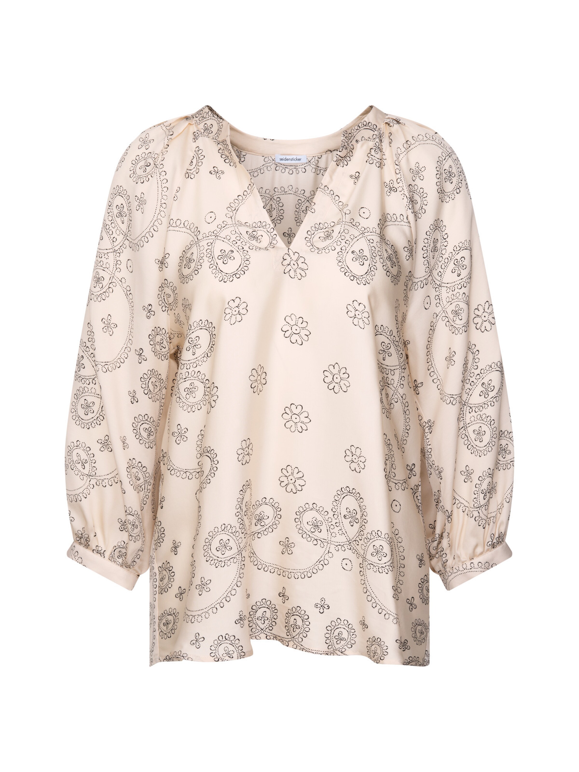 SEIDENSTICKER Blouse in Wit: voorkant