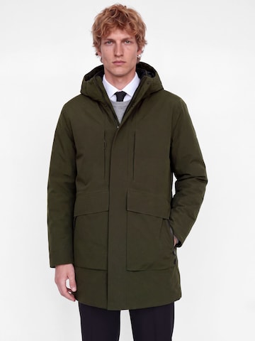 Parka di mezza stagione di JACK & JONES in verde: frontale