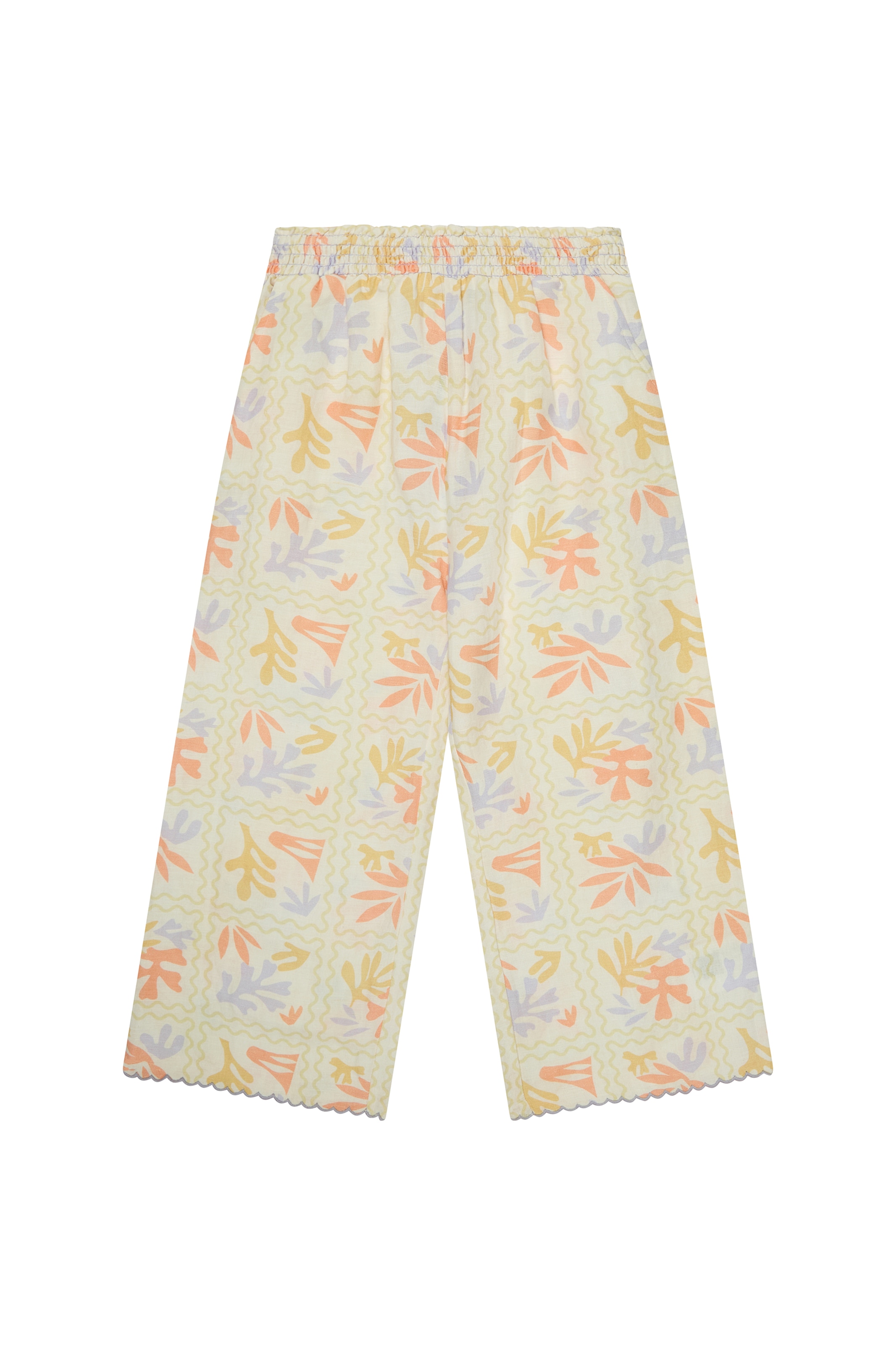 RAFFYA Wide Leg Hose 'Gilly' in Gelb: Vorderseite