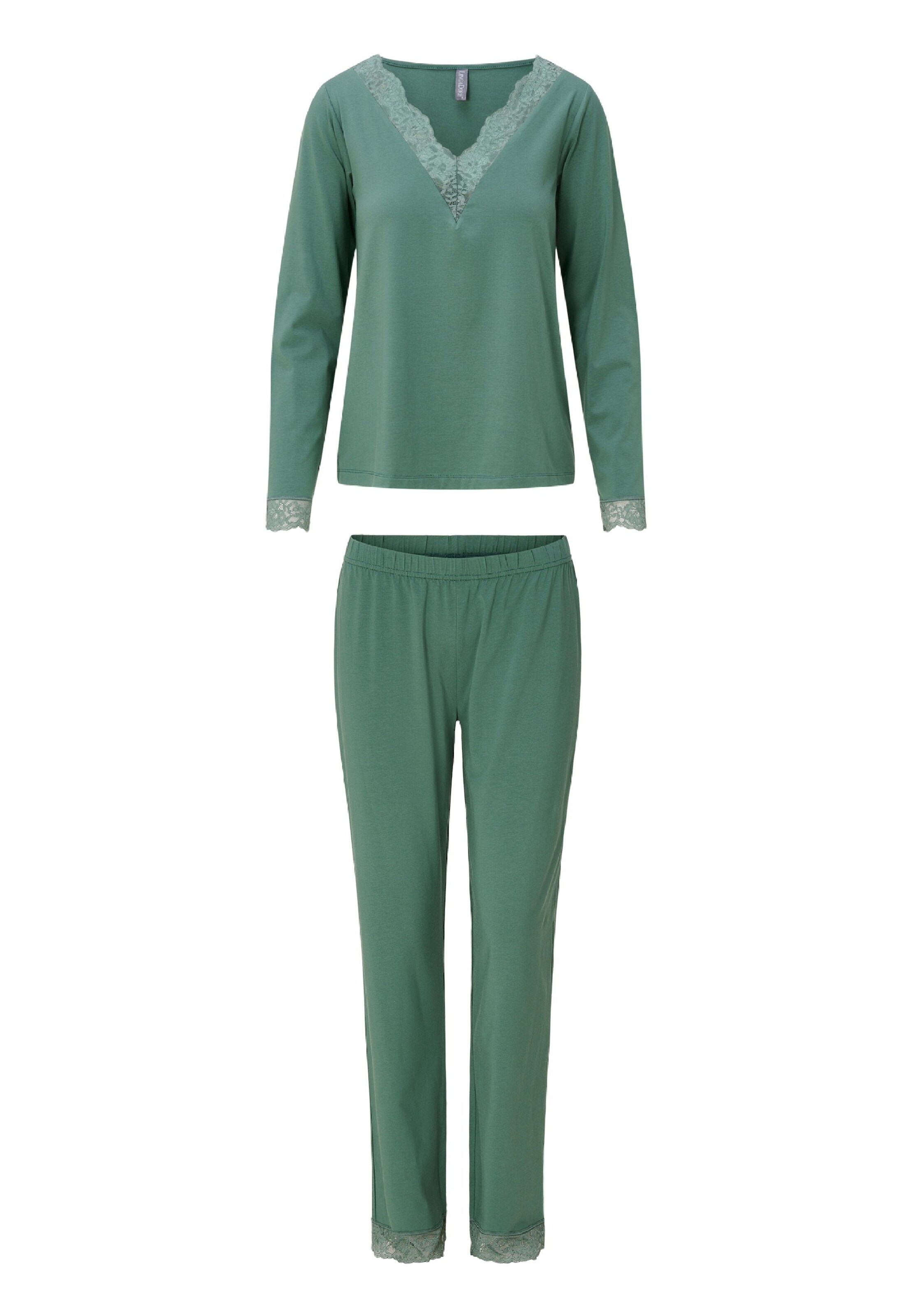 LingaDore Pyjama in Grün: Vorderseite