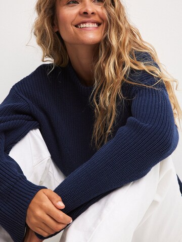 NA-KD Oversized Sweater in Blue