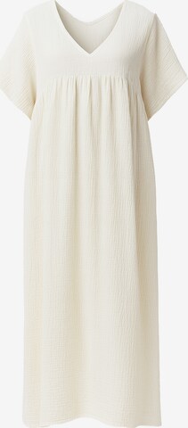 Robe Elara en blanc : devant