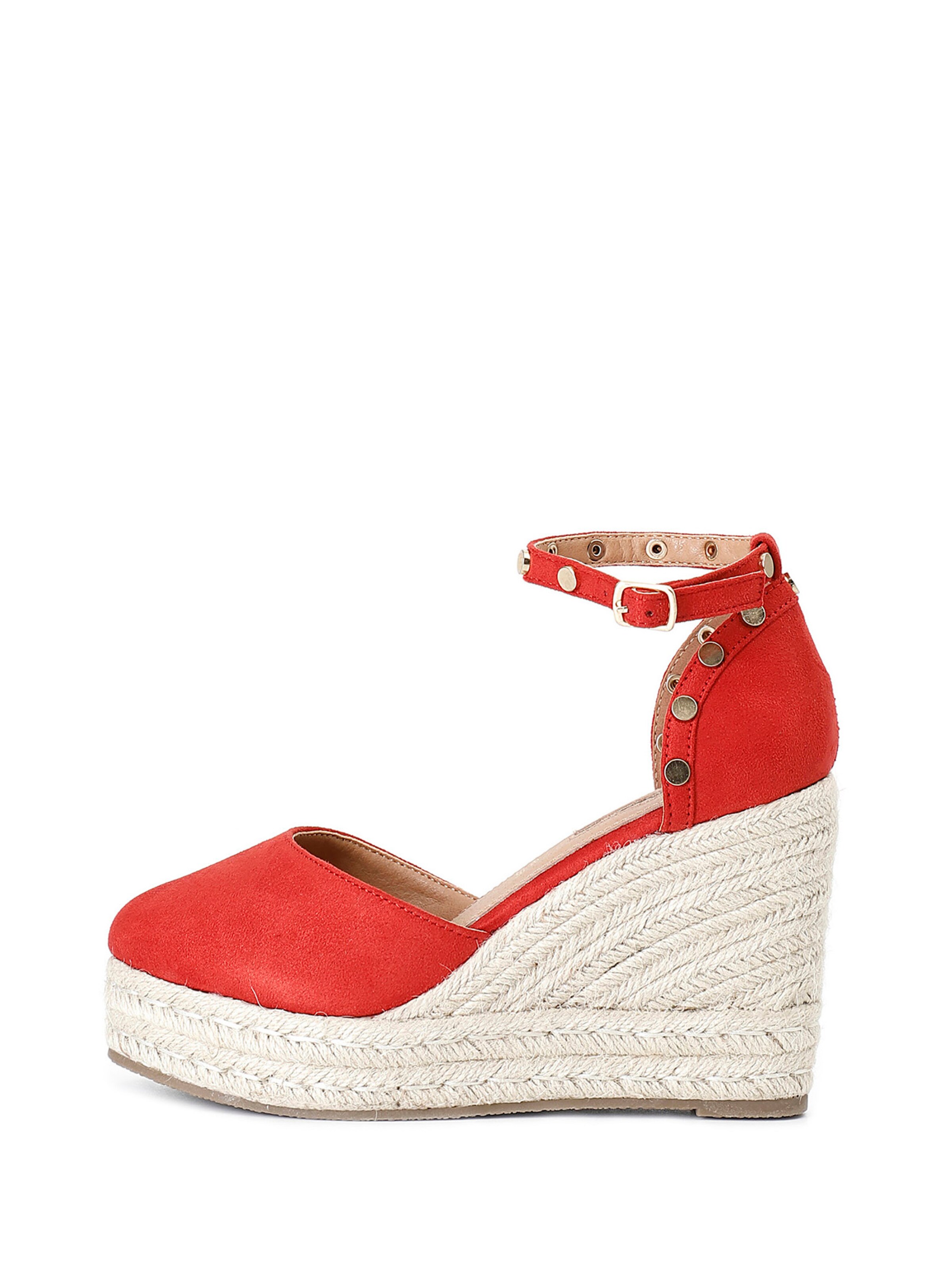 Sandalo di CAFè NOIR in rosso: frontale