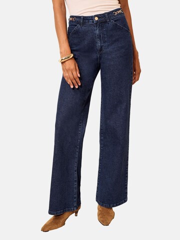 Wide Leg Jean Friends Like These en bleu : devant