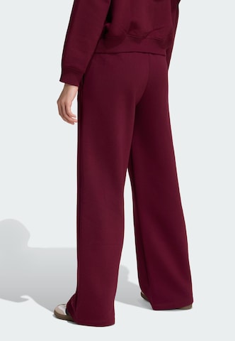 Wide Leg Pantalon 'Trefoil' ADIDAS ORIGINALS en rouge