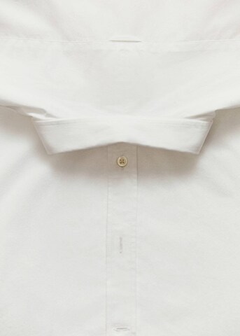 MANGO MAN Comfort fit Button Up Shirt 'Oxford' in Beige