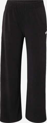 DKNY Performance Wide leg Sportbroek in Zwart: voorkant