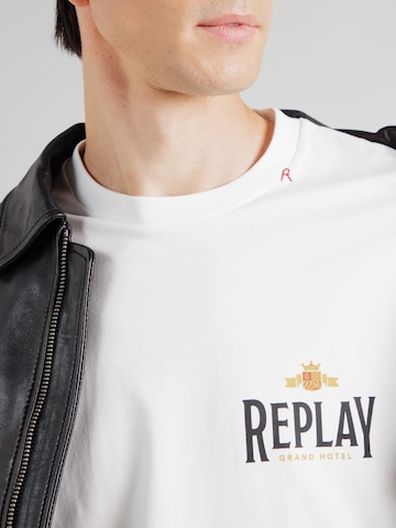 REPLAY Тениска в бяло