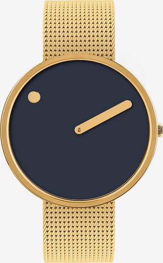 Picto Uhr in navy / gold, Produktansicht