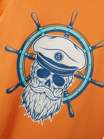 NAME IT T-Shirt 'TAVIK' in Orange