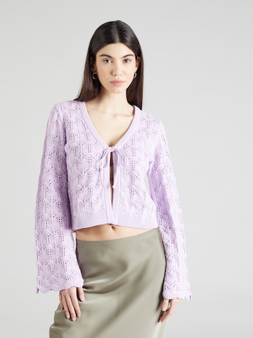 b.young Strickjacke 'NAJO' in Lila: Vorderseite