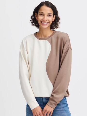 b.young Sweatshirt 'TULLAS' in Beige: voorkant