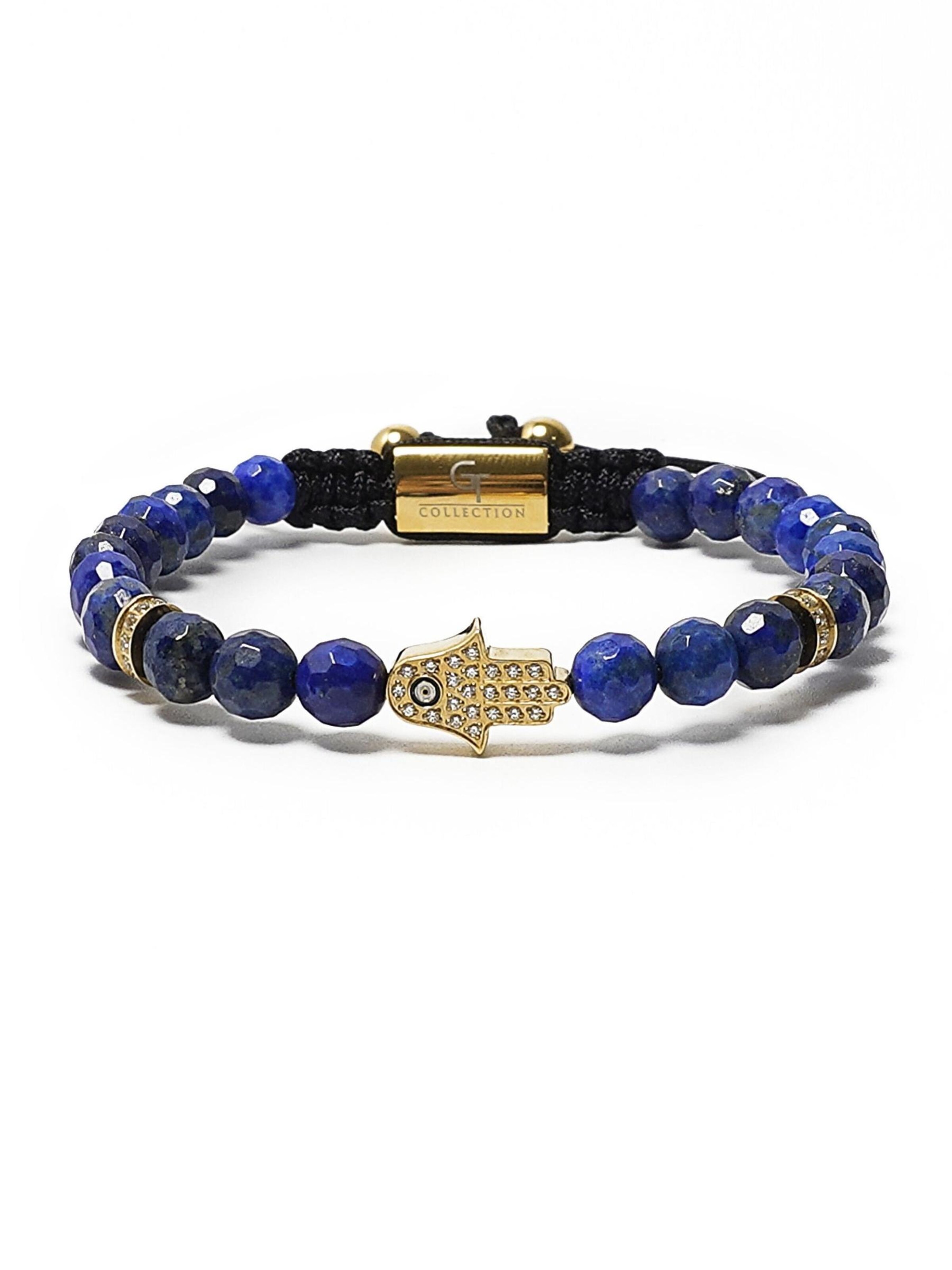 Braccialetto 'Hamsa Hand' di GT Collection in blu