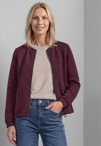 STREET ONE Jacke mit Rundhals und Struktur in Rot: Vorderseite