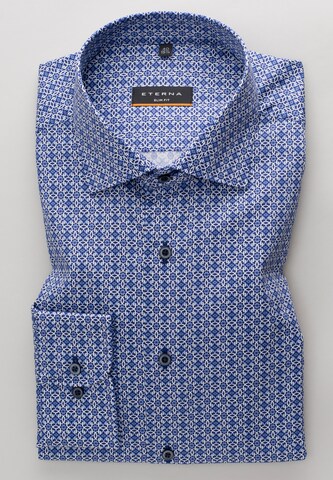 ETERNA Slim fit Button Up Shirt in Blue