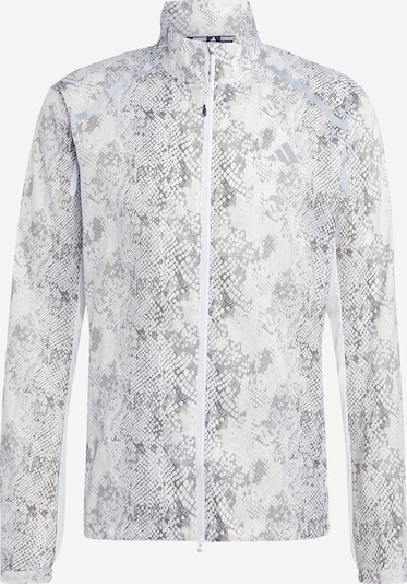 ADIDAS PERFORMANCE Athletic Jacket 'Allover Print Marathon' in Grey / Light grey / White, Item view