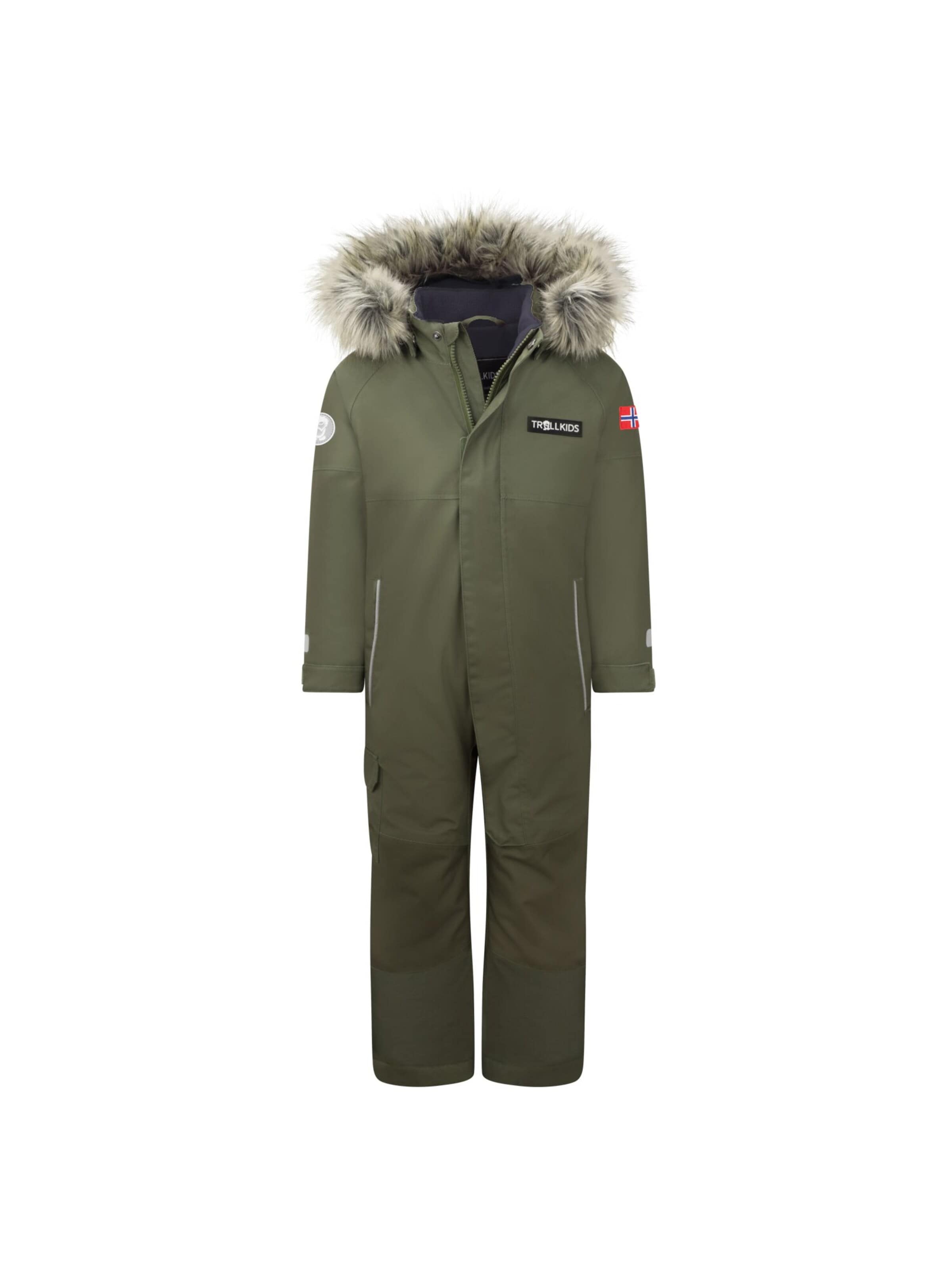 TROLLKIDS Dungarees in Green: front