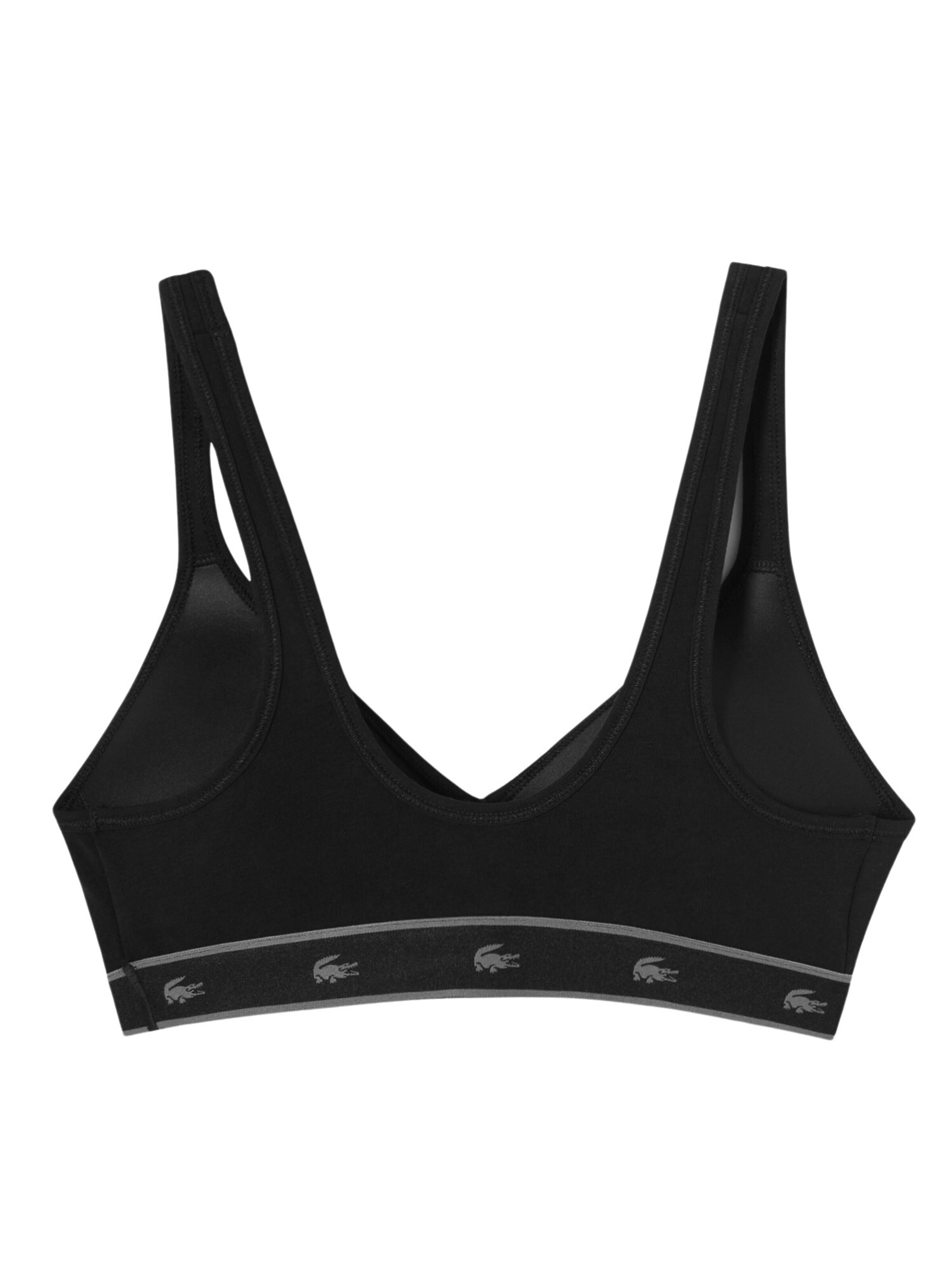 Bandeau Sutien de la LACOSTE pe negru