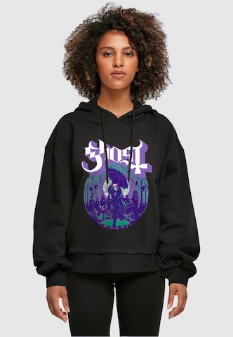Merchcode Sweatshirt 'Ghost - Pastel' in Zwart: voorkant