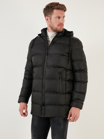 Buratti Winter Coat in Black: front