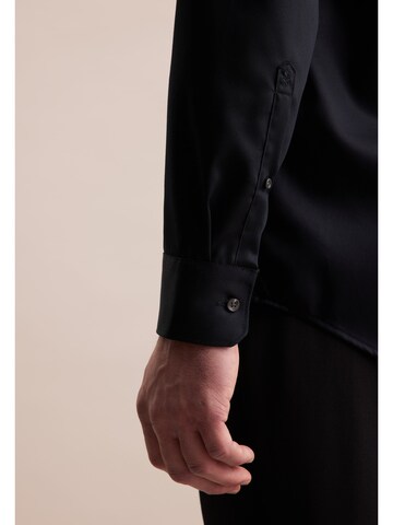 SEIDENSTICKER Regular fit Business shirt 'Smart Classics' in Black