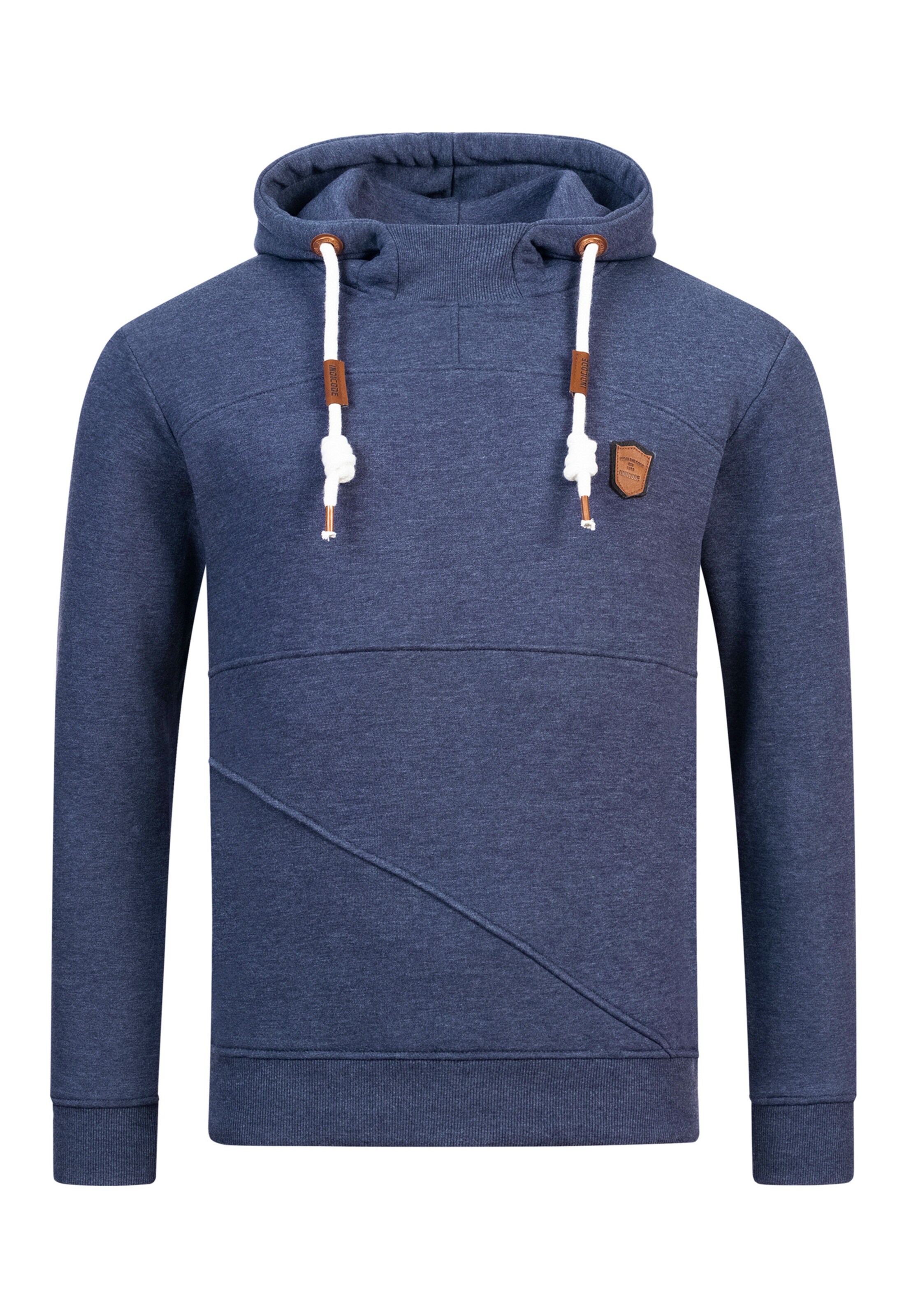 INDICODE JEANS Pullover 'Meza' in Blau: Vorderseite