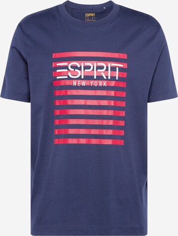 ESPRIT Shirt in Blauw: voorkant