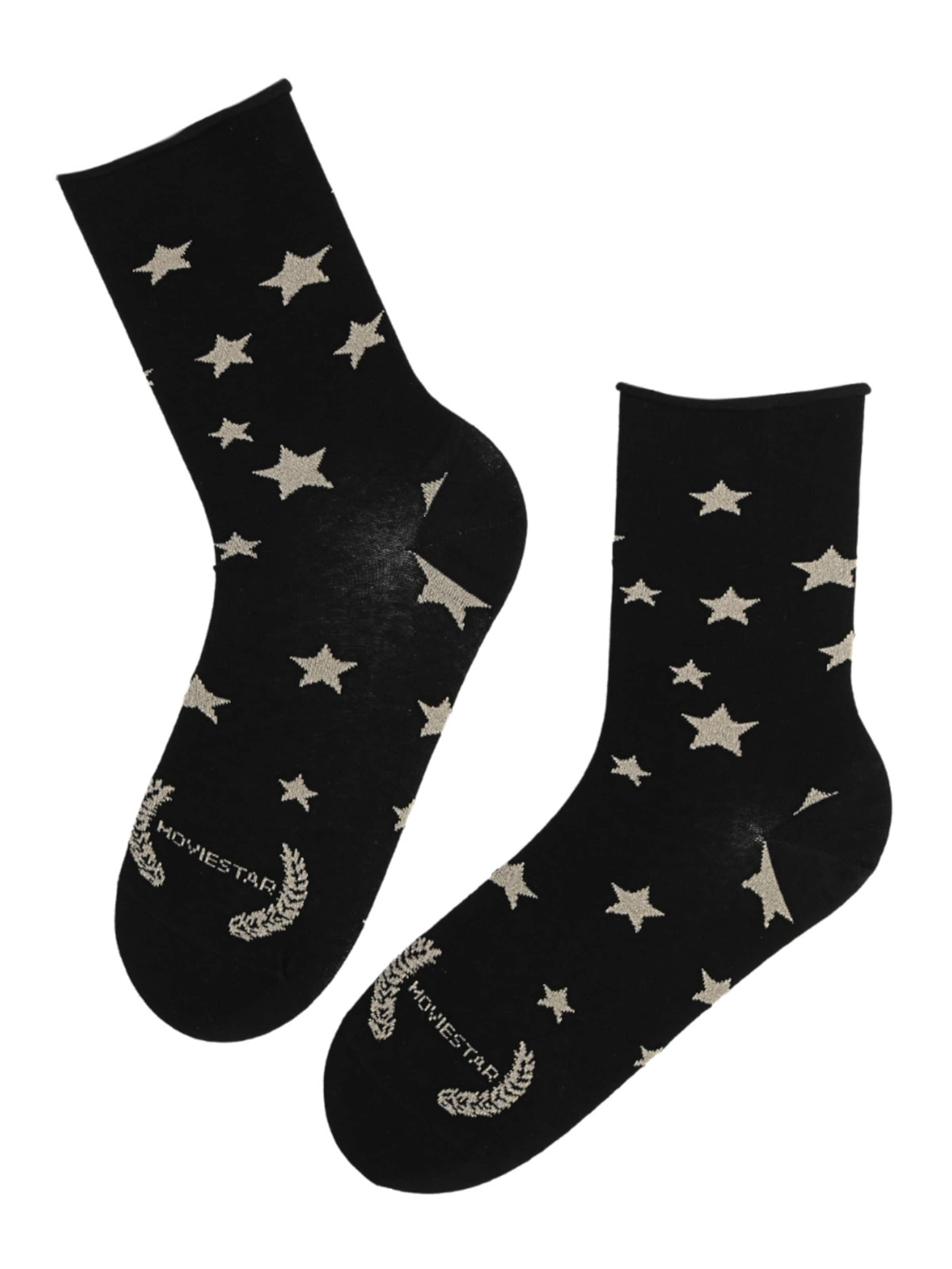 Chaussettes 'MOVIESTAR' Sokisahtel en noir : devant