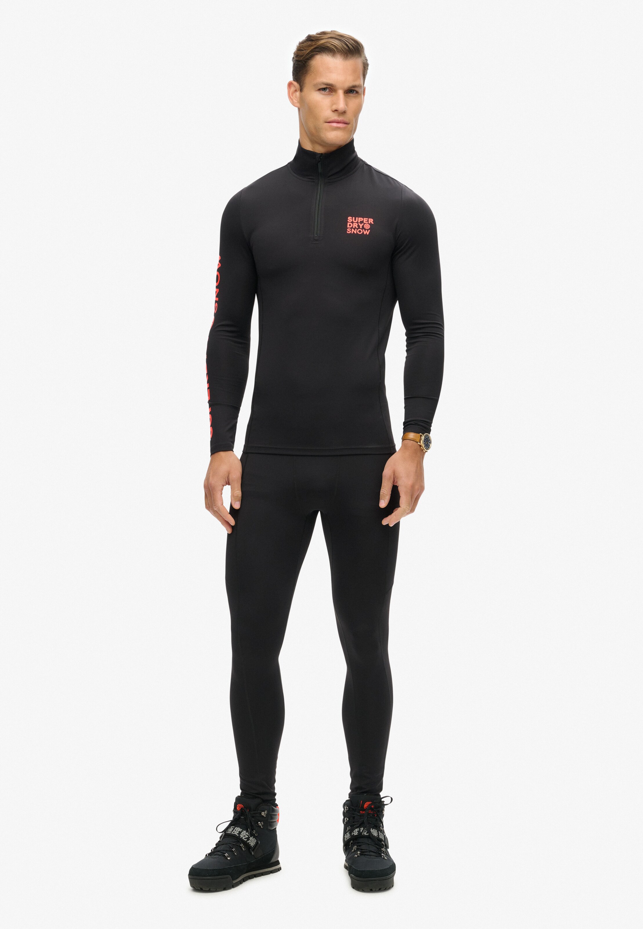 Superdry Lange onderbroek in Zwart