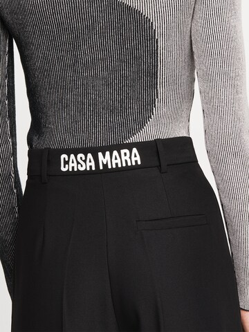 Casa Mara Normální Kalhoty s puky 'Always Perfect' – černá