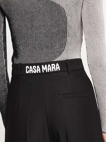 Casa Mara Regular Trousers with creases 'Always Perfect' in Black