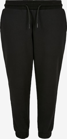 Urban Classics Tapered Trousers in Black: front